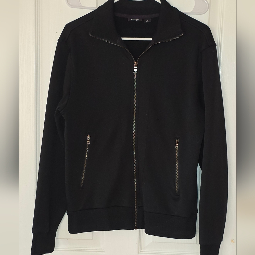 Apt. 9 Men's Black Zip-Up Sweater Sz Sm